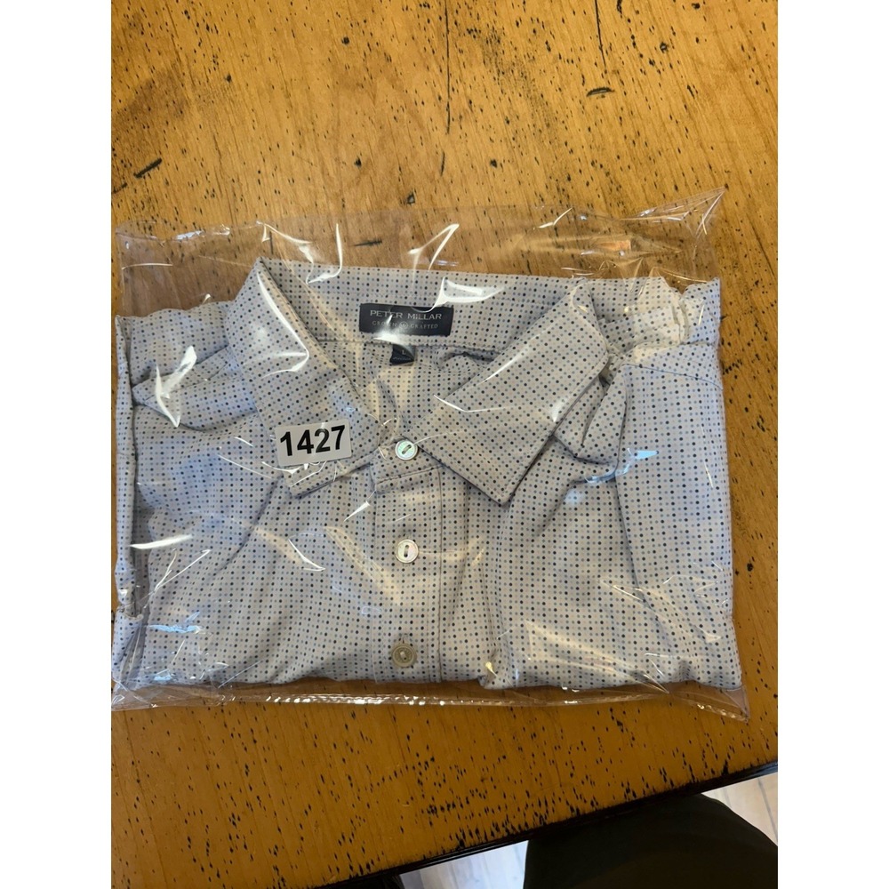 Oakmont Country Club• Peter Millar Crown Crafted Mens L Polka Dot Chest Pocket - Picture 10 of 10